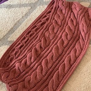 Mauve pink infinity scarf